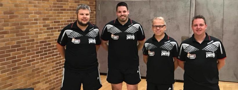 Auf dem Bild ist die Meisterschaft zu sehen. Von links Christof Stallmeister, Rene Rohde, Wilfried (Lato) Seibt, Jörg Lüdwig. Es fehlen, Johannes Klotz, Jochen Jochheim, Marco Henneken, Jörg Niggemann