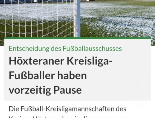 Vorgezogene Winterpause im Fußball